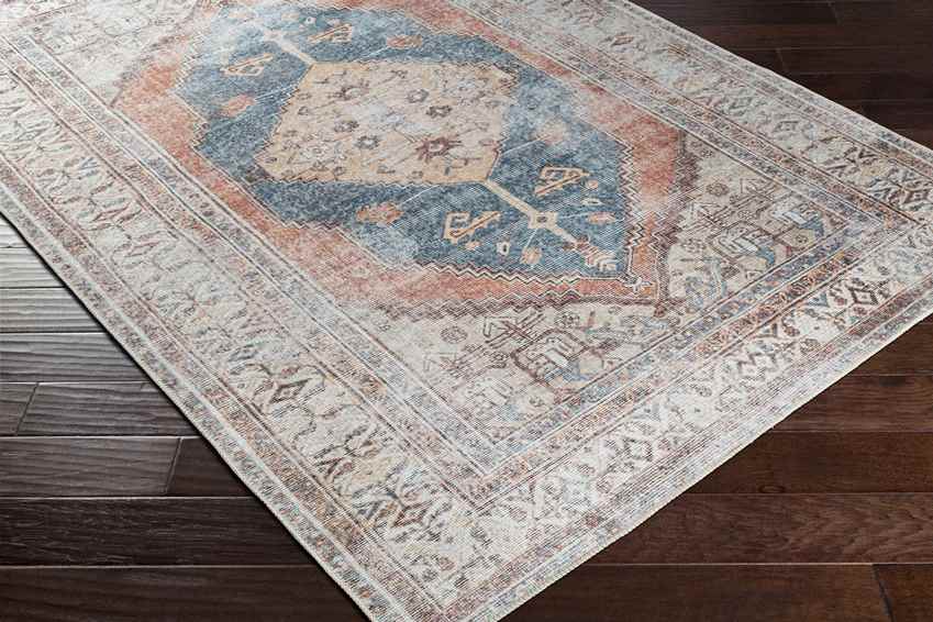 Kwadijk Traditional Wheat Washable Area Rug