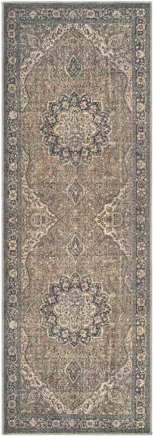 Macy Traditional Camel Washable Area Rug