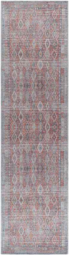 Michigantown Traditional Burnt Orange Washable Area Rug