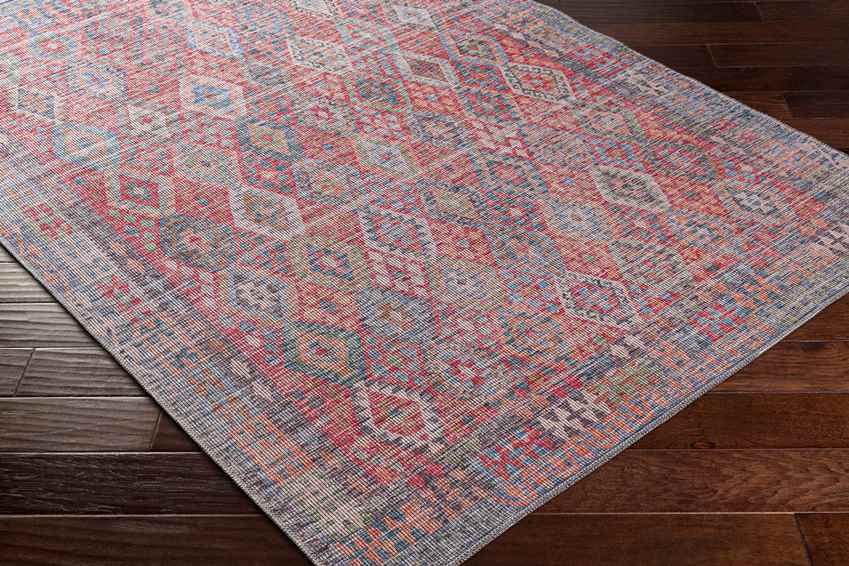 Michigantown Traditional Burnt Orange Washable Area Rug