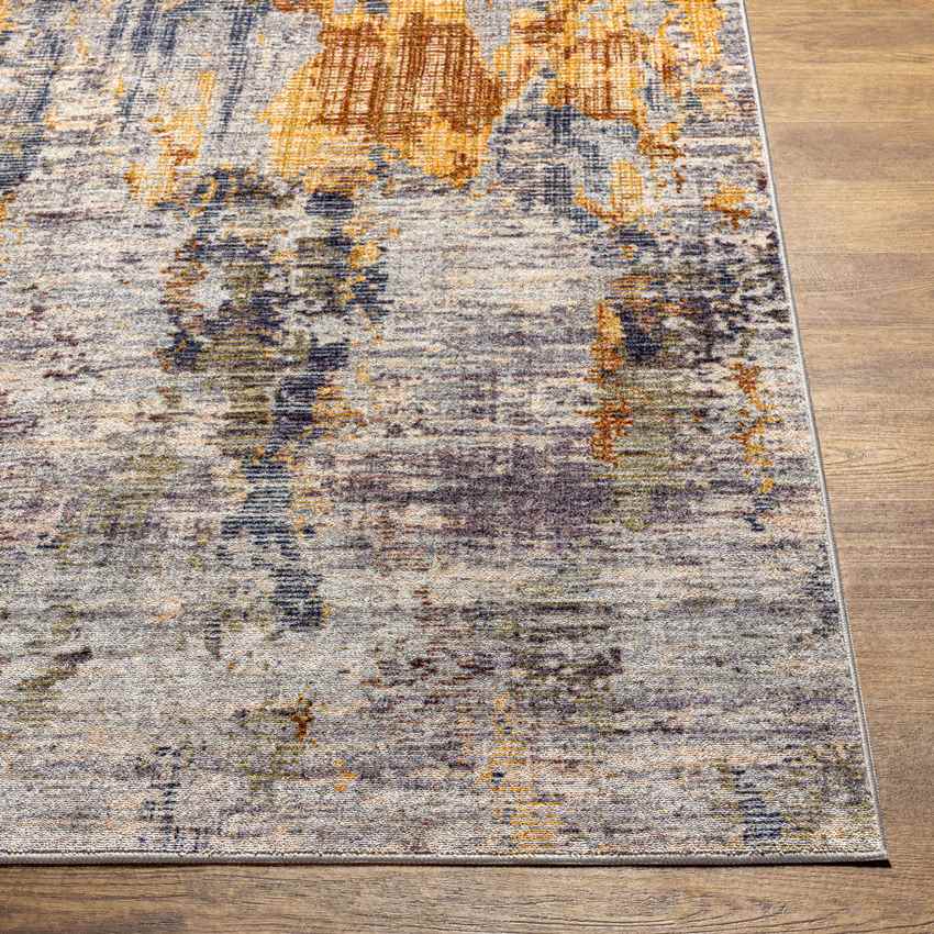 Van Buren Modern Charcoal Washable Area Rug