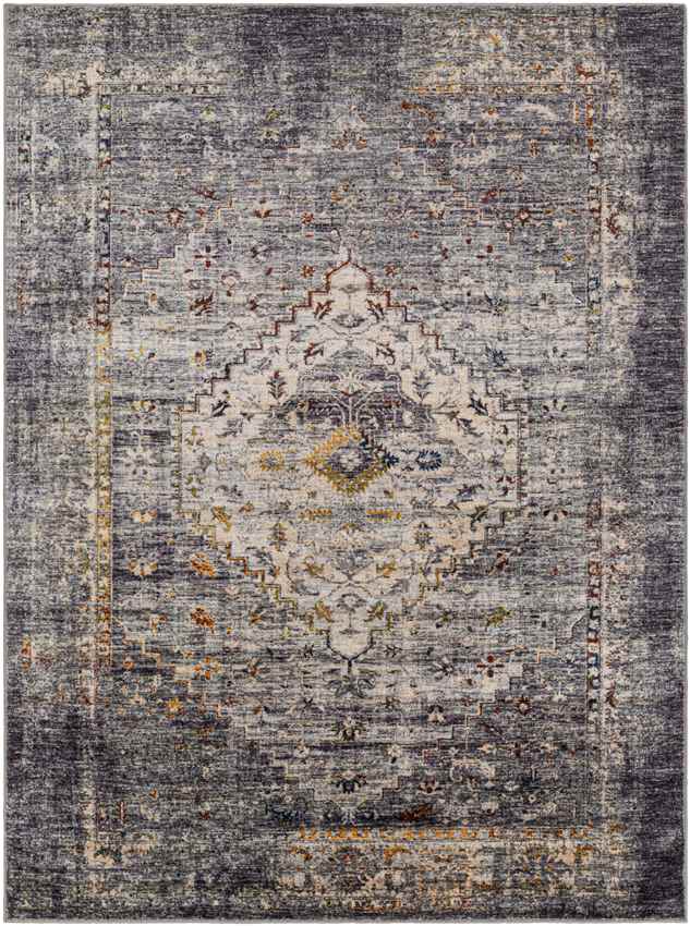 Veedersburg Traditional Dark Brown Washable Area Rug