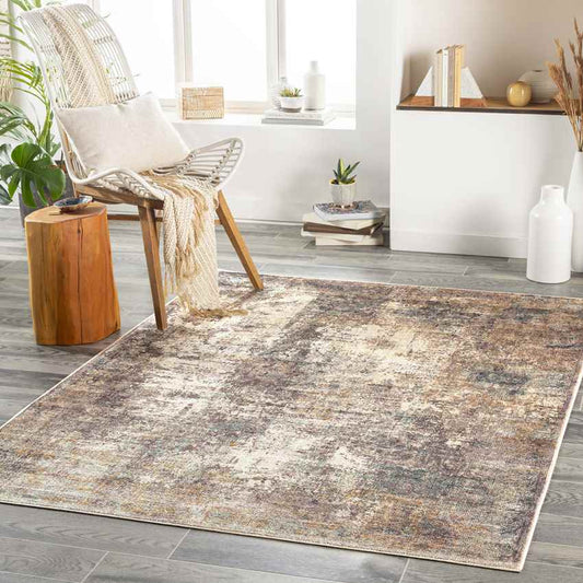 Walkerton Modern Mocha Washable Area Rug