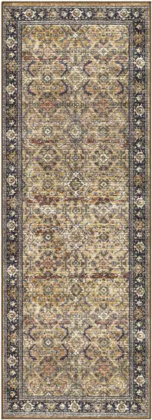 Paw Paw Traditional Tan Washable Area Rug