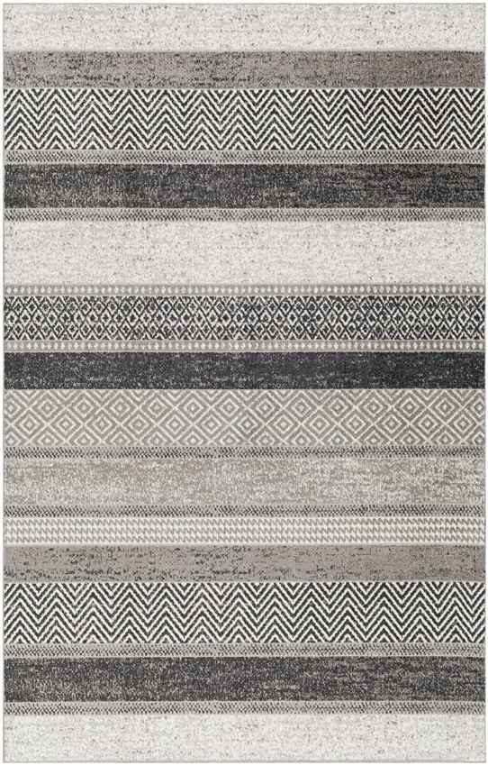 Sandborn Modern Medium Gray Washable Area Rug