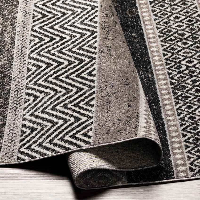 Sandborn Modern Medium Gray Washable Area Rug