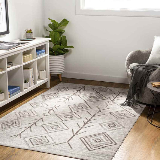 Seelyville Global Beige Washable Area Rug