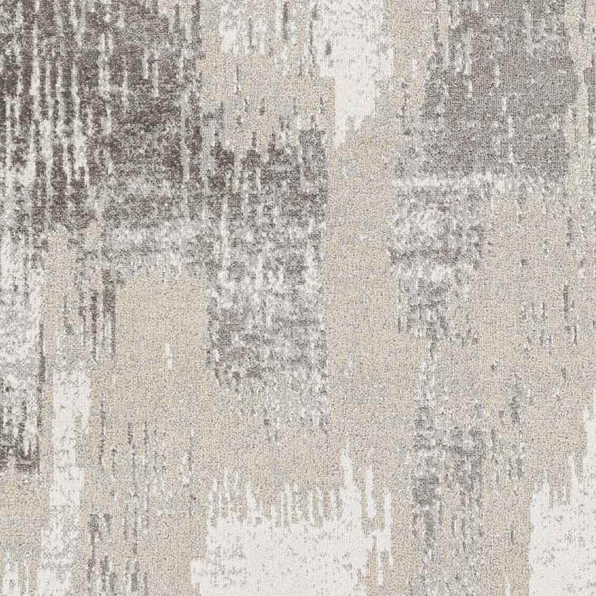 Olpe Traditional Taupe Washable Area Rug