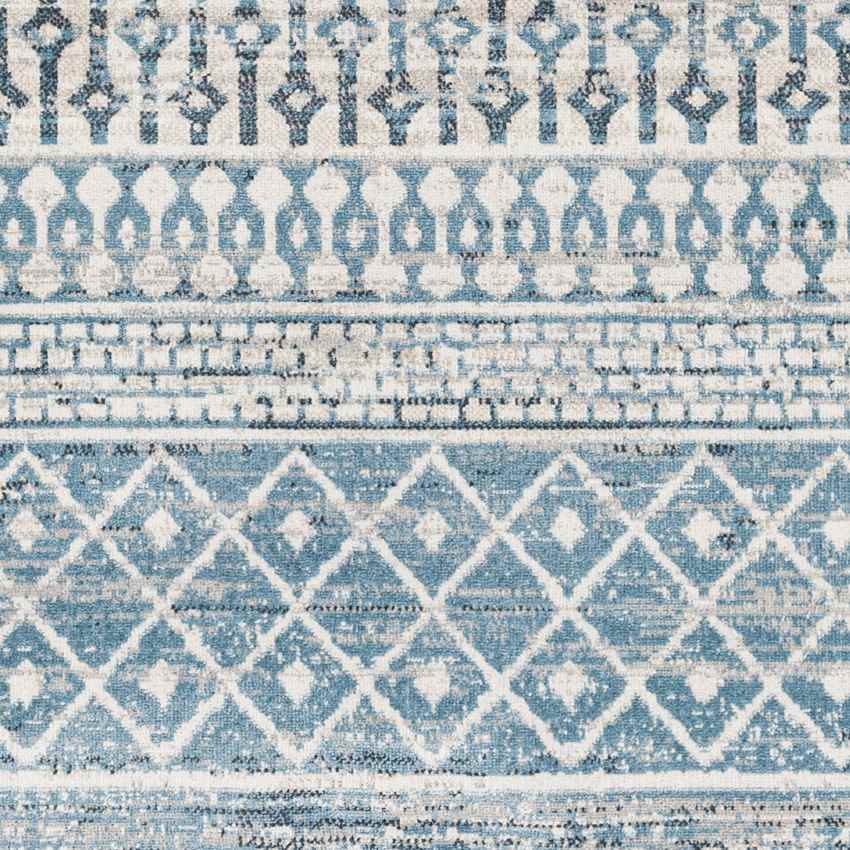 West Terre Haute Global Pale Blue Washable Area Rug