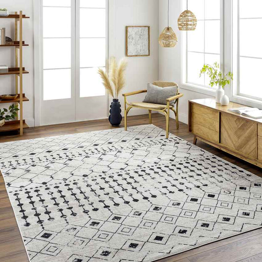 Mary Global Cream Washable Area Rug