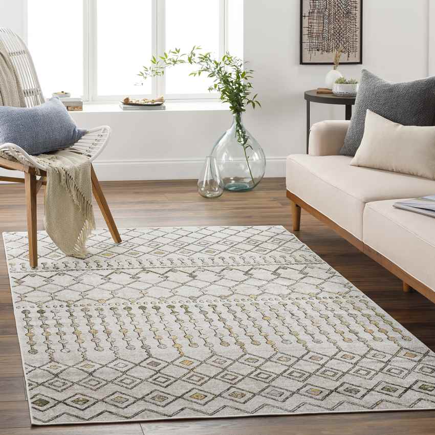 Mary Global Mustard Washable Area Rug