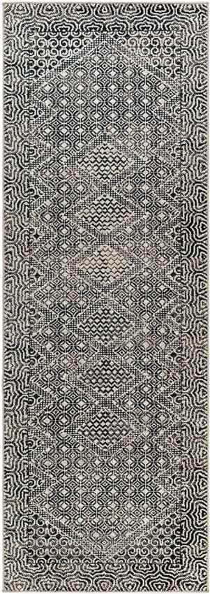 West Harrison Global Black Washable Area Rug