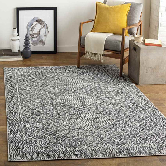 West Harrison Global Gray Washable Area Rug