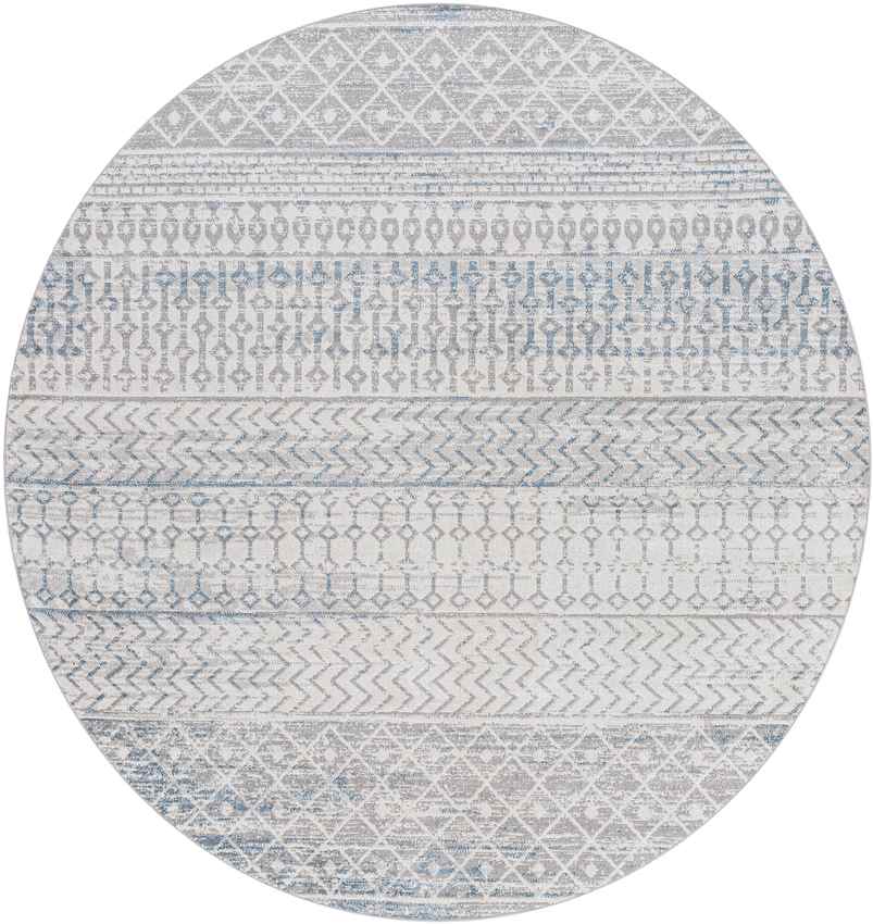 West Terre Haute Global Medium Gray Washable Area Rug