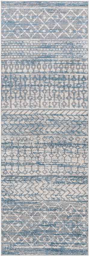 West Terre Haute Global Blue Washable Area Rug