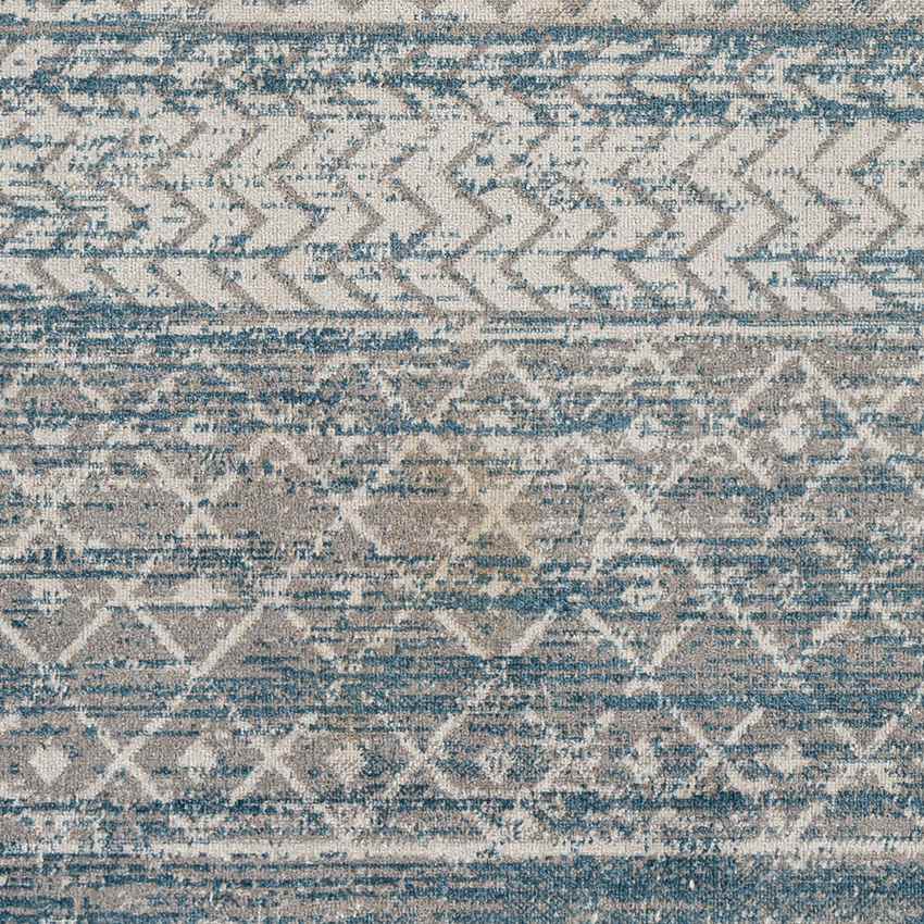 West Terre Haute Global Blue Washable Area Rug