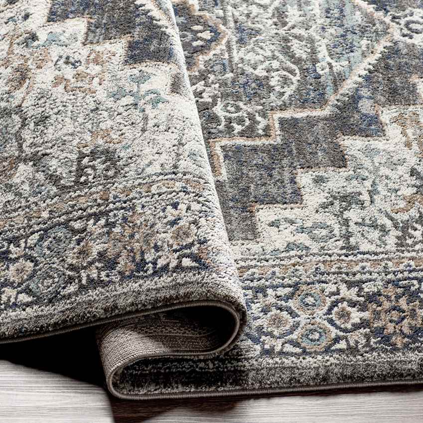 North Judson Traditional Charcoal Area Rug