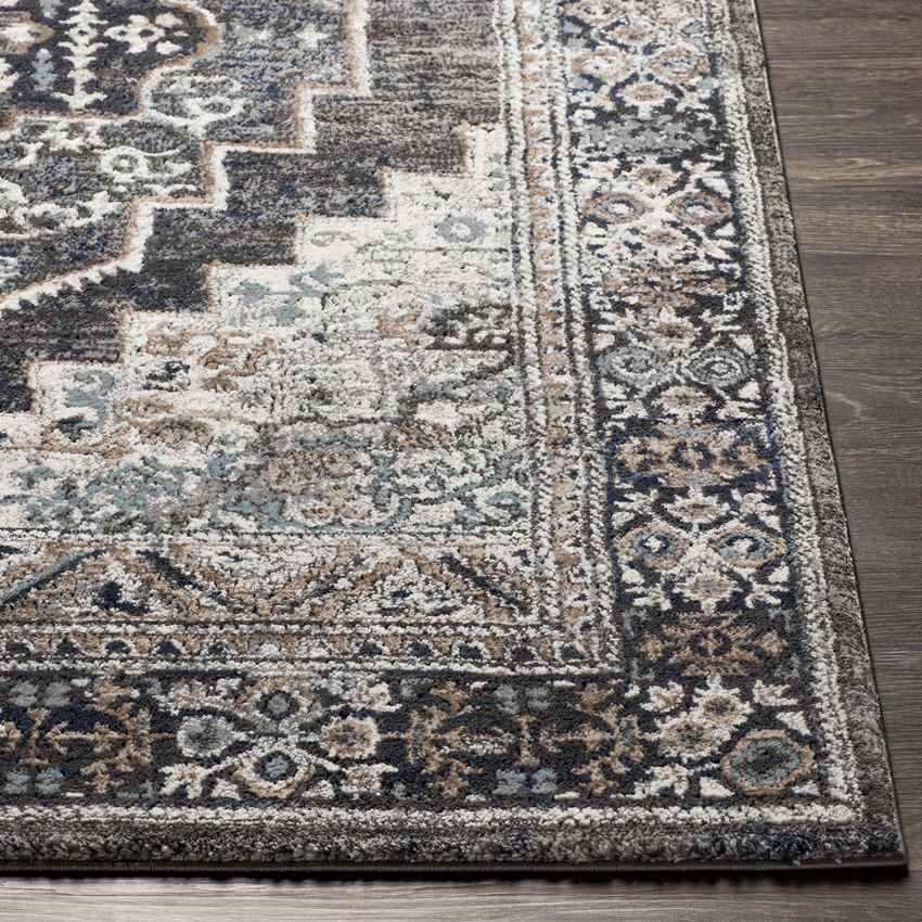 North Judson Traditional Charcoal Area Rug