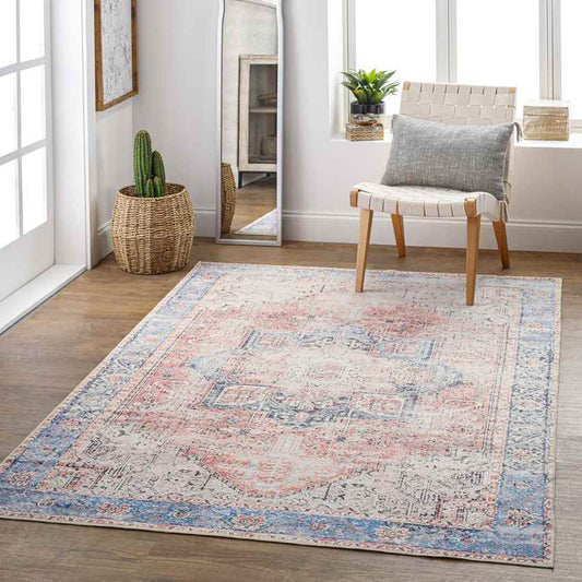 Sunman Traditional Cider Washable Area Rug