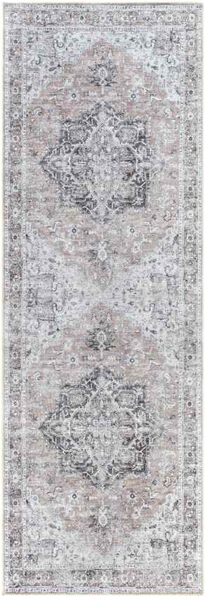 West Okoboji Traditional Gray Washable Area Rug