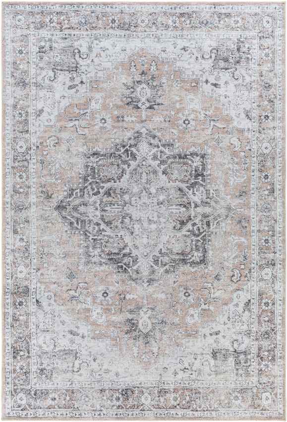 West Okoboji Traditional Gray Washable Area Rug