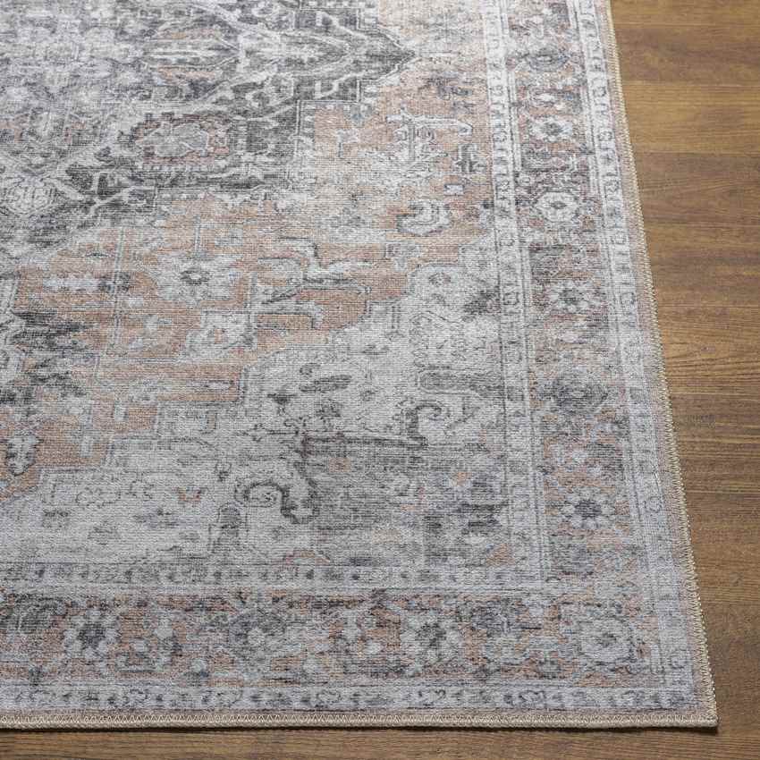 West Okoboji Traditional Gray Washable Area Rug