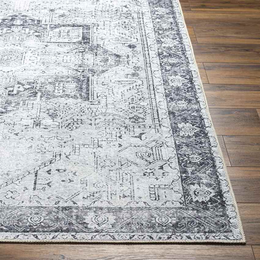 Nora Traditional Denim Washable Mandala Area Rug