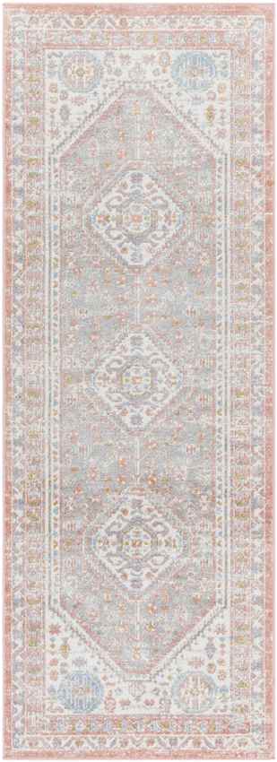 Maize Traditional Blush Washable Area Rug