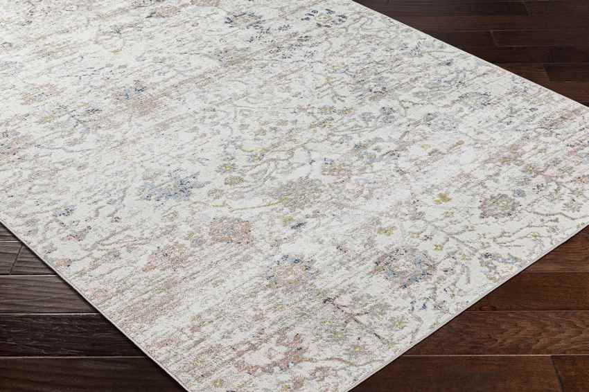 Van Horne Traditional Ivory Washable Area Rug