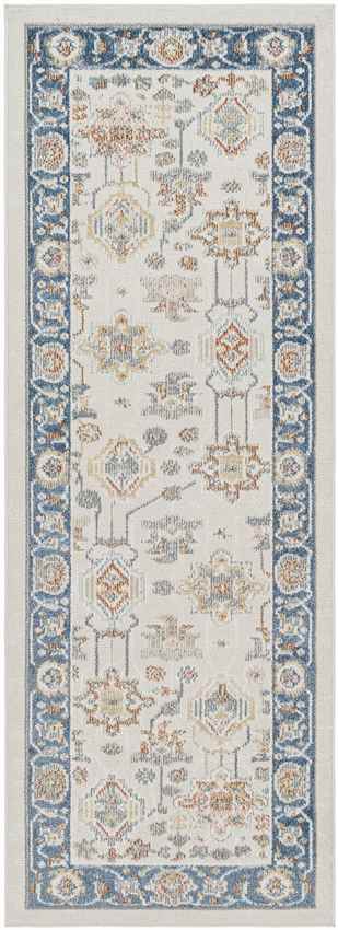 Wall Lake Traditional Beige Washable Area Rug