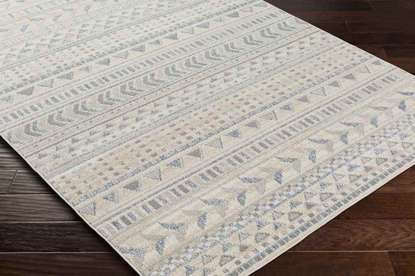 Wamego Global Light Gray Washable Area Rug