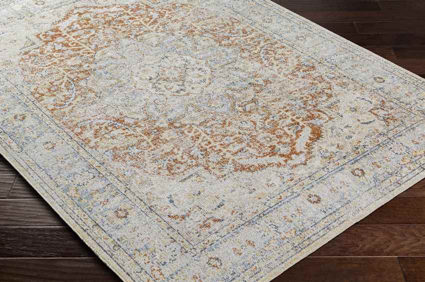 Hollyvilla Traditional Beige Washable Area Rug