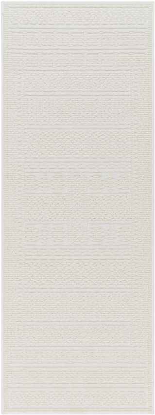 Brunsville Cottage White Washable Area Rug