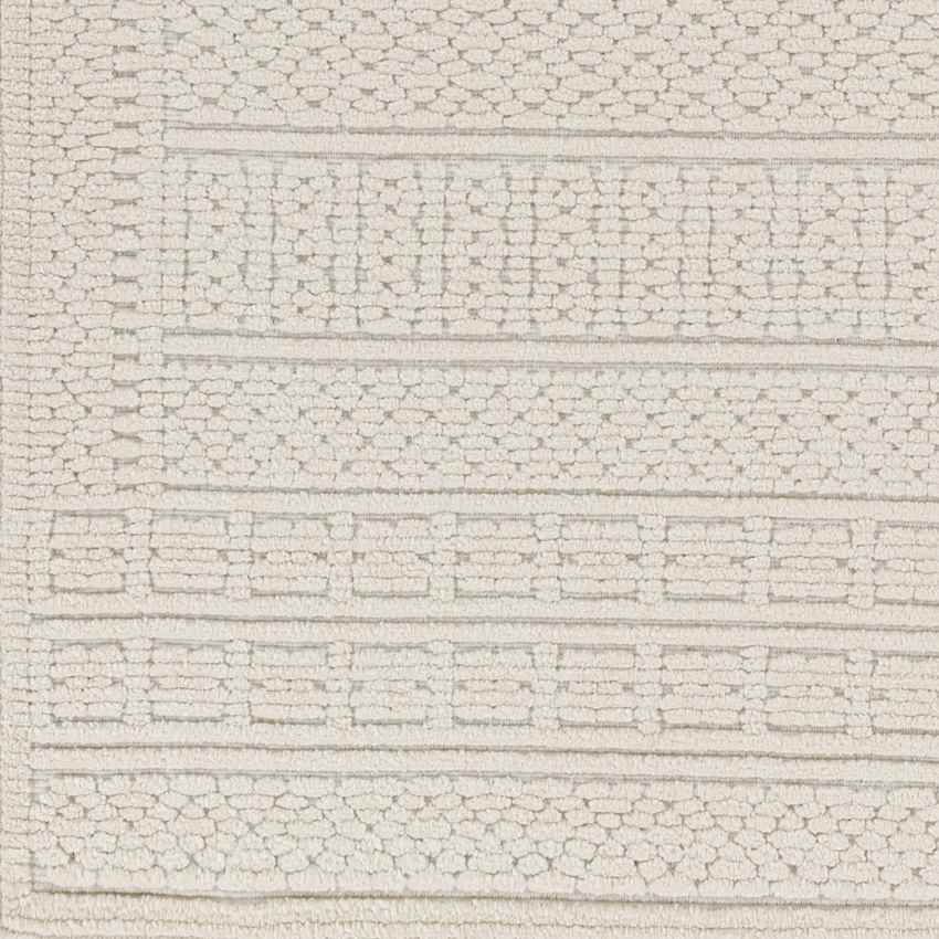 Brunsville Cottage White Washable Area Rug