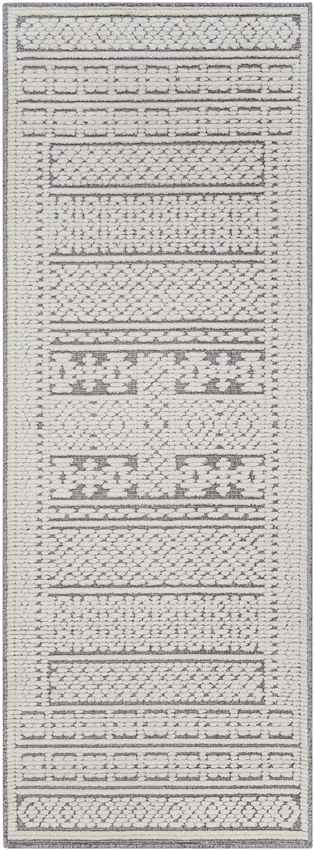 Brunsville Cottage Gray Washable Area Rug