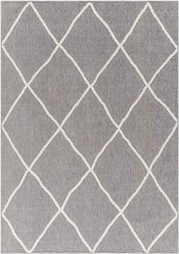 Buck Grove Global Charcoal Washable Area Rug