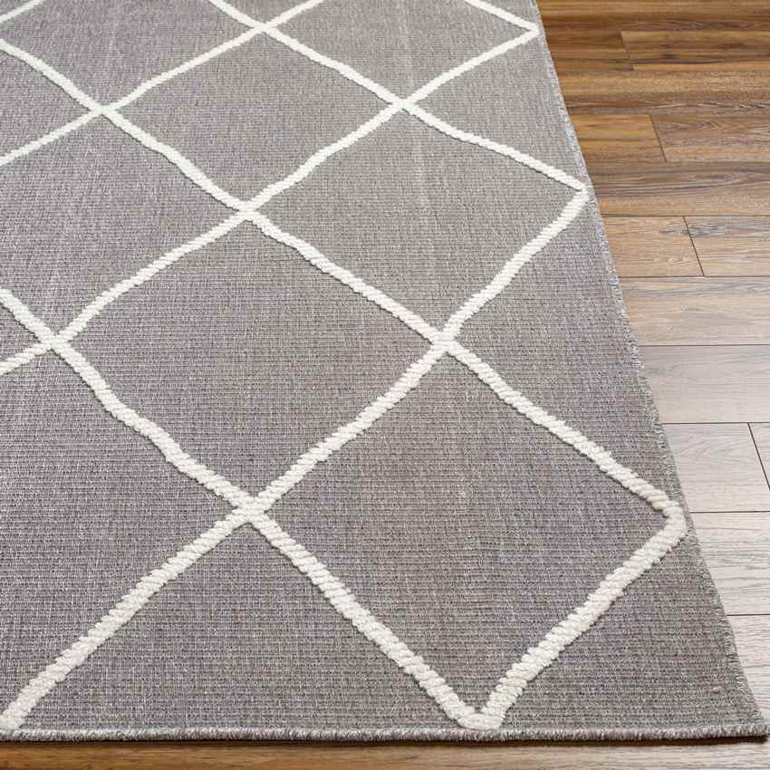 Buck Grove Global Charcoal Washable Area Rug