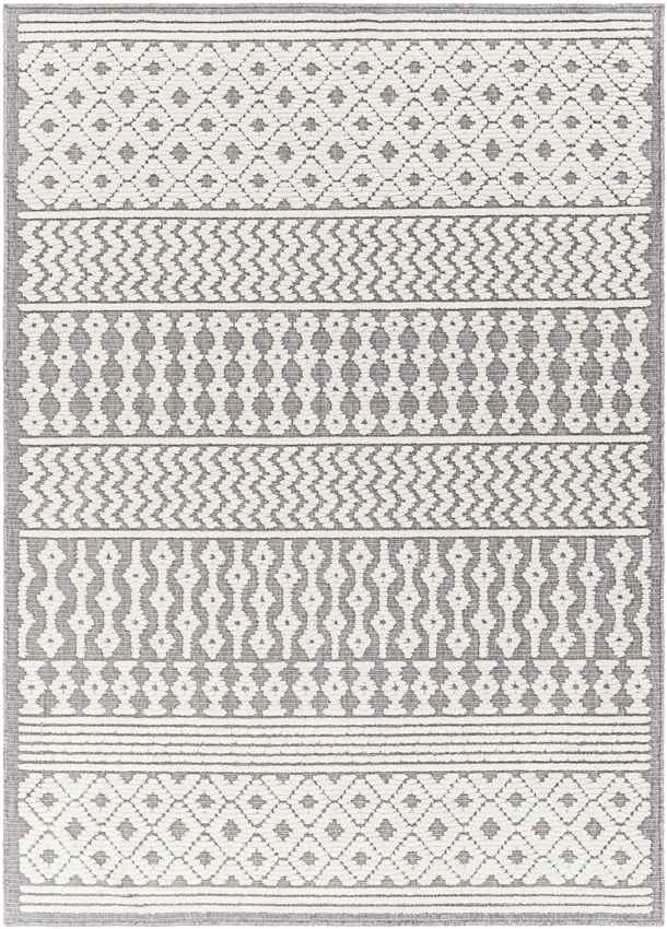 Carrsville Cottage Gray Washable Area Rug