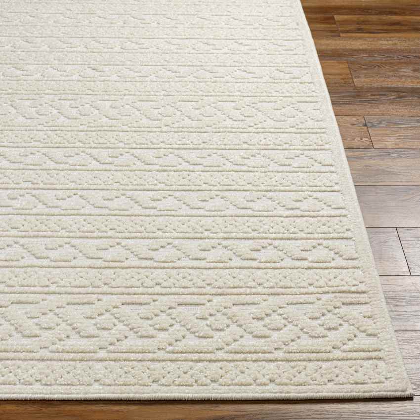 Cedar Falls Cottage Cream Washable Area Rug