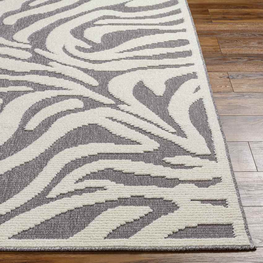 Cedar Vale Modern Medium Gray/Ivory Washable Area Rug