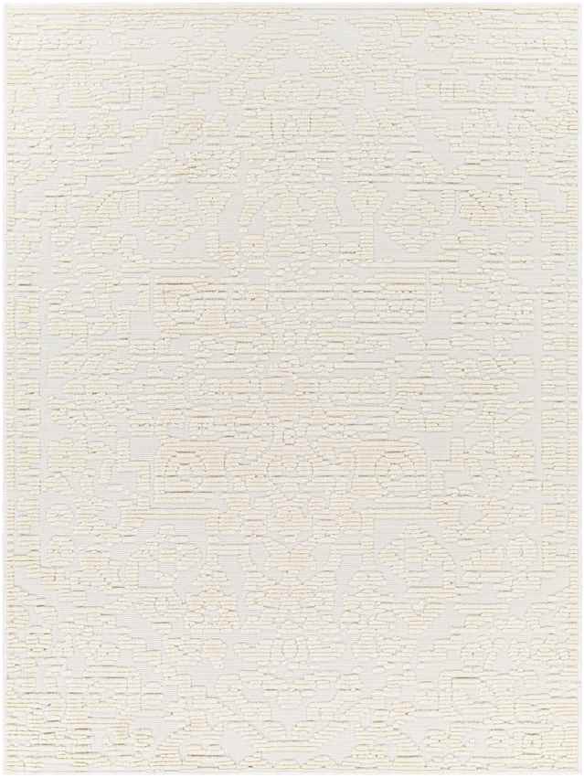 Centertown Cottage Ivory Washable Area Rug