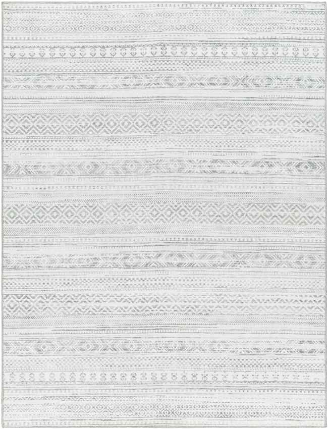 Kennia Global Cream/Light Gray Washable Area Rug