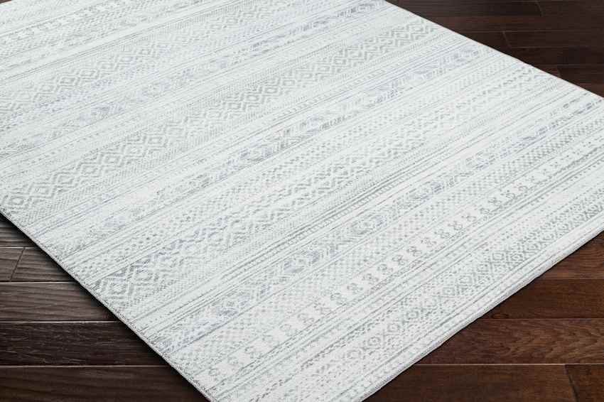 Kennia Global Cream/Light Gray Washable Area Rug