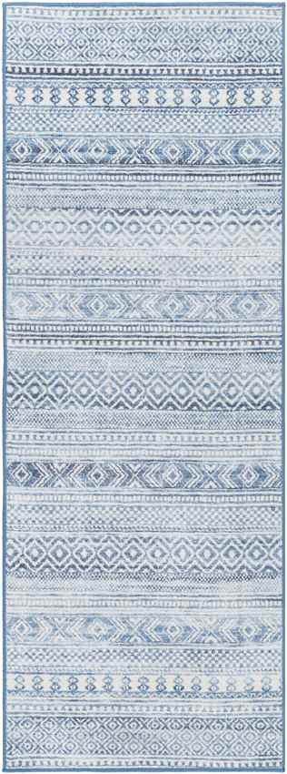 Kennia Global Cyan Washable Area Rug