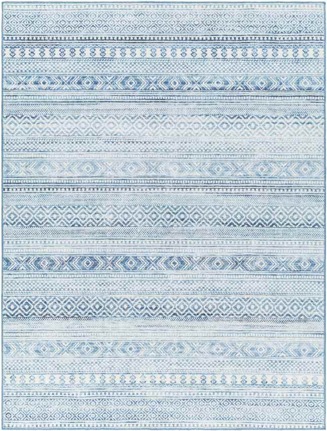 Kennia Global Cyan Washable Area Rug