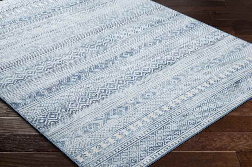 Kennia Global Cyan Washable Area Rug