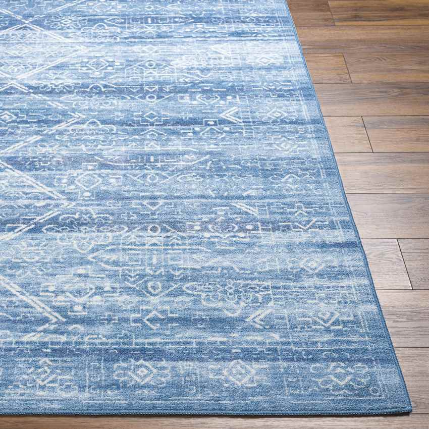 Rosalind Traditional Cobalt Washable Area Rug