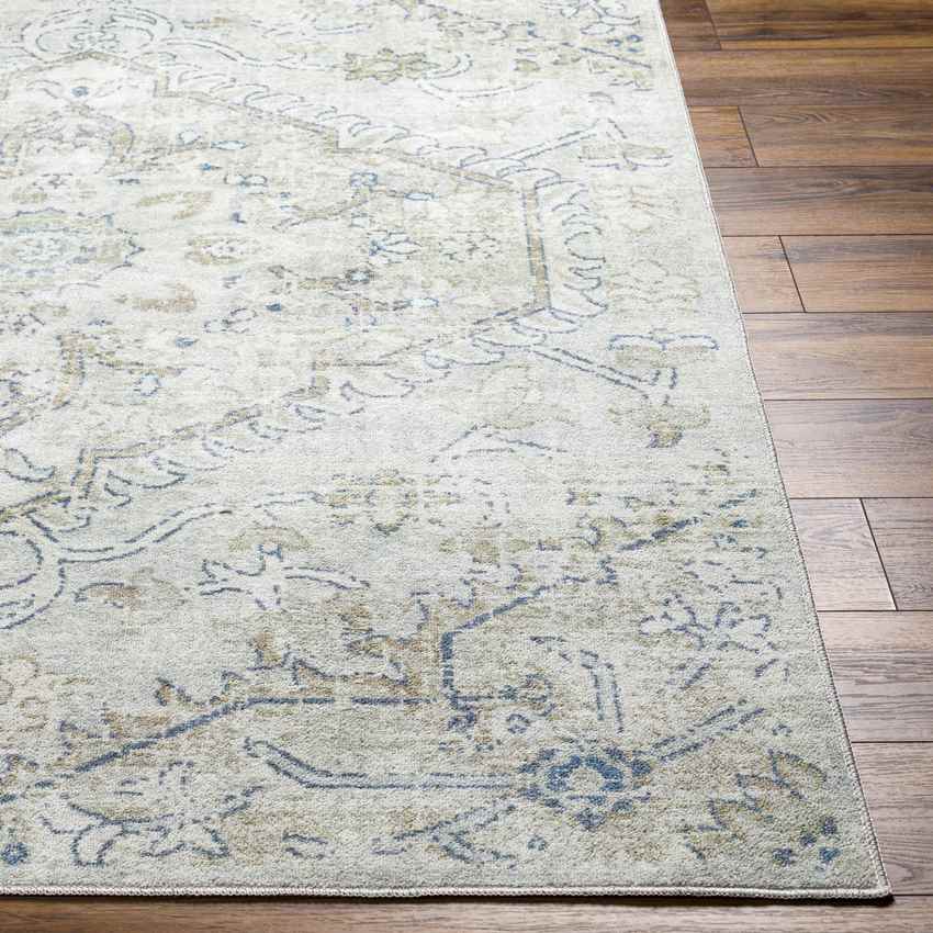 Milka Traditional Cream/Beige Washable Area Rug