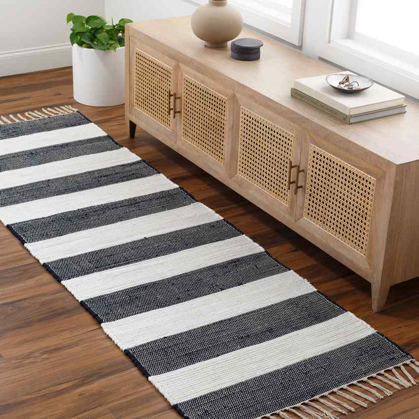 Kirby Modern Black Area Rug