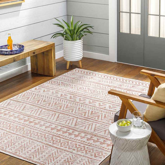 Goff Global Coral Pink Area Rug